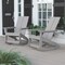Flash Furniture Gray Modern Poly Resin Adirondack Rockers, PK 2 JJ-C14709-GY-2-GG - alternate 1